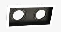 Spot Embutir Recuado Moon Duplo PAR20 Branco e Preto 245x127mm 1060299
