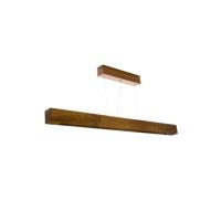 Pendente Fox Lustres Madeira Clean 1L Tubular T8 1250x80x70mm L102