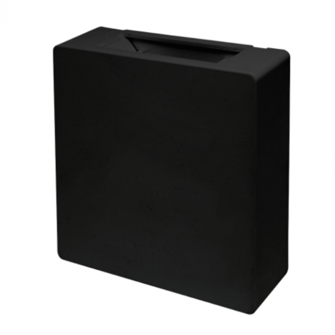 Arandela Pix Slim Quadrado Preto Facho Duplo Ajustável 3 watts 3000K 120x120x30mm 36506543 PREN