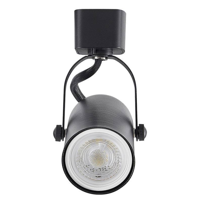 Spot para Trilho Nordecor Lille Dicróica GU10 Preto Ø53x100mm 6640