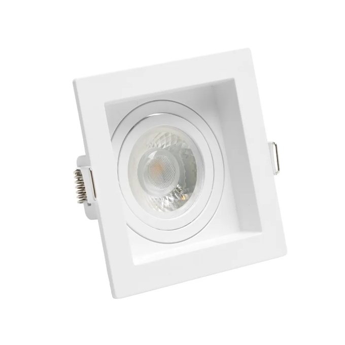 Spot Embutir Save Energy Recuado Dicróica Branco 100x100x35mm SE-330.1032 PREN