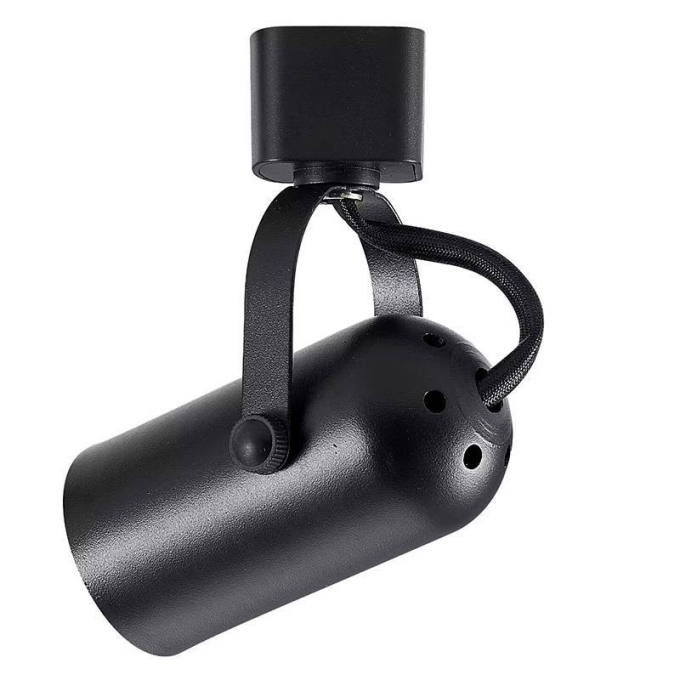 Spot para Trilho Nordecor Lille Dicróica GU10 Preto Ø53x100mm 6640
