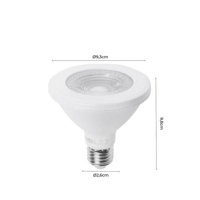 Lâmpada Nordecor Par30 12 watts 6000K 38° Bivolt Ø93x98mm MLP5032 PREN