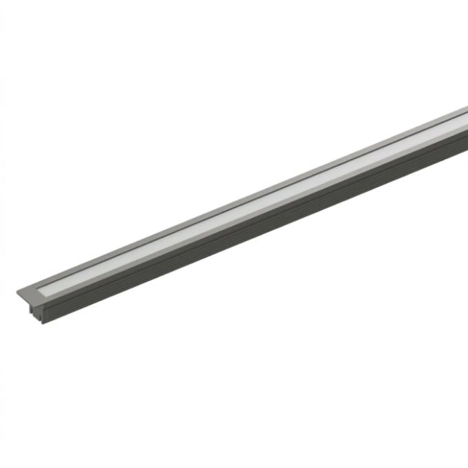 Perfil de Embutir Móbili Wide Stella Linear Difuso Amplo Cinza Escuro 10x1000x12mm STL25354GR