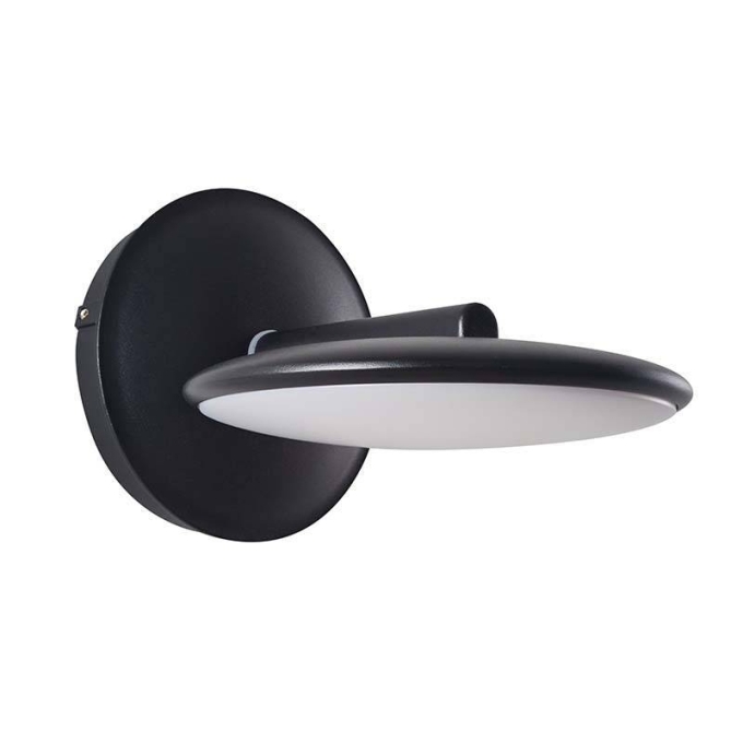 Arandela Nordecor Pyana 10 watts 3000K Preto IP65 Ø160x200mm 2856 PREN