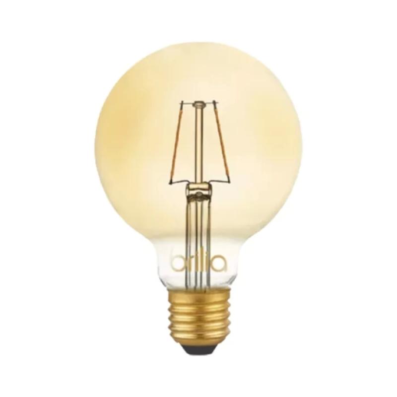 Lâmpada Brilia Ballon G95 Filamento Vintage 2,5 watts Âmbar Bivolt 270° Ø95x140mm 438633 PREN