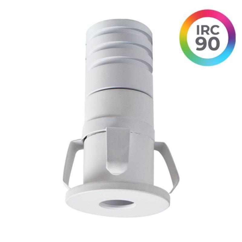 Embutido Nordecor Noa Ini 1 watts 2700K 24° Branco Ø22x40x18mm IRC90 Bivolt 6500 PREN