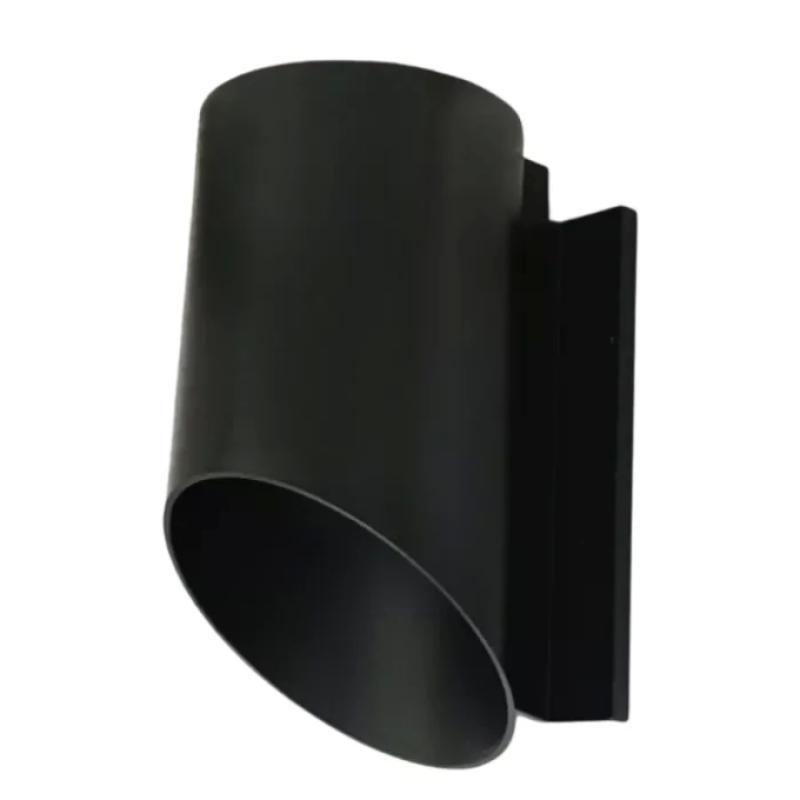 Arandela Moon Viena Chanfrada 1 Facho Preto Externo 1L MR16 ou MR11 135x85x70mm 1080917 PREN