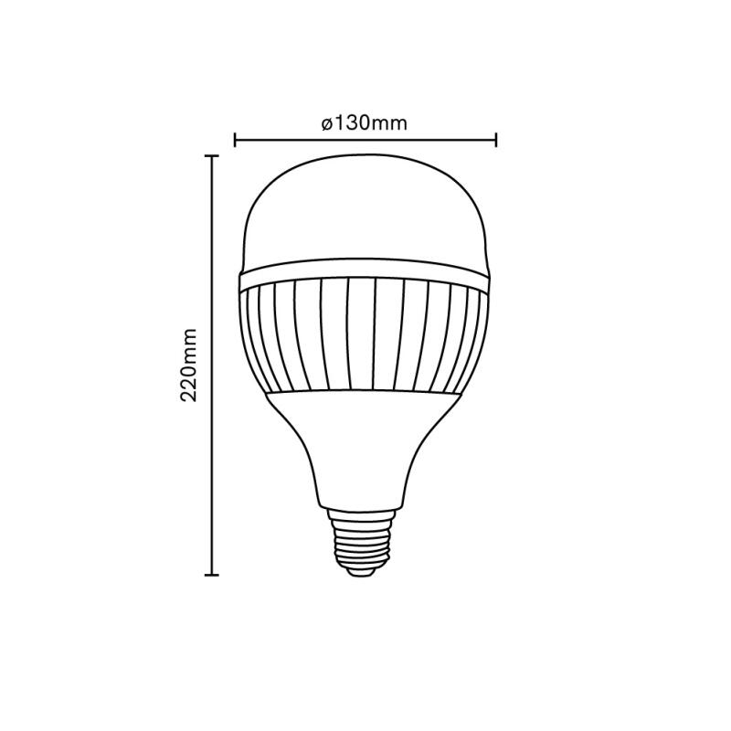 Lâmpada Blumenau Bulbo 80 watts 6500K IP20 E27 Ø140x235mm 03080126
