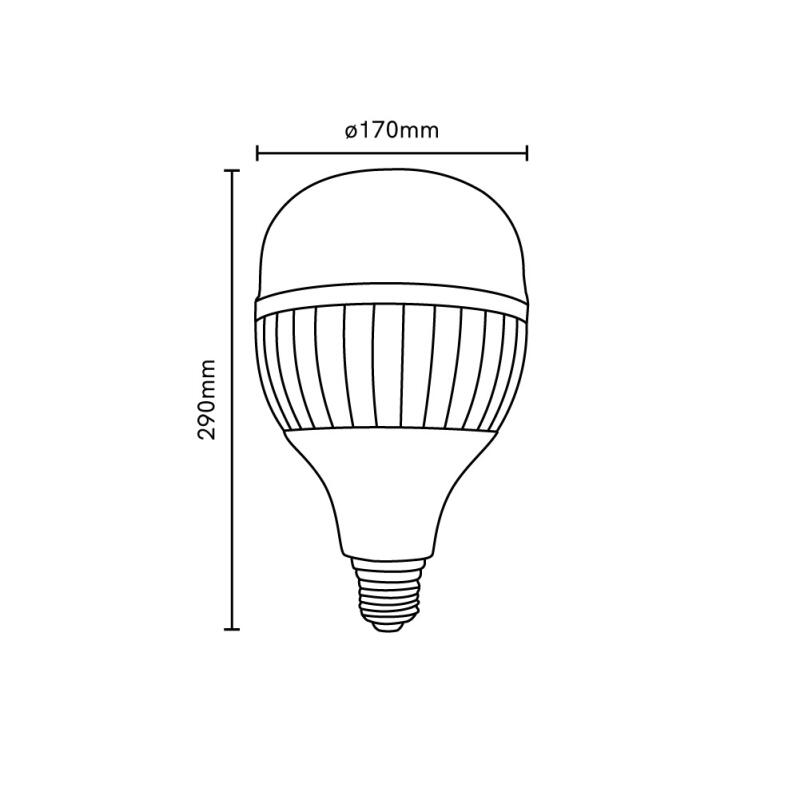 Lâmpada Blumenau Bulbo 150 watts 6500K E27 IP20 Ø170x290mm 03150136