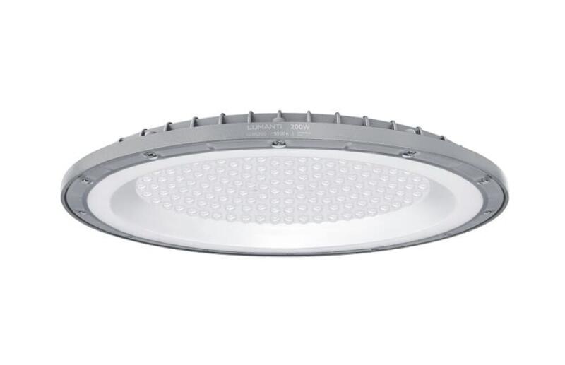 Luminária High Bay Lumanti 200 watts 5500K 22000 Lumens Ø331x28mm LLH5200