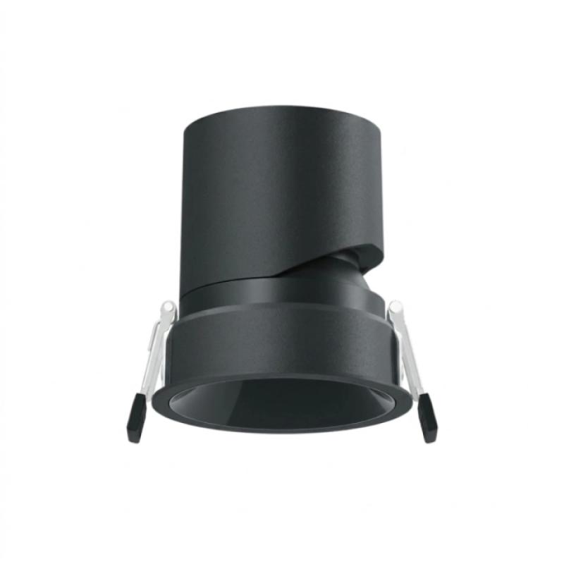Spot de Embutir Stella Round Direcionável Recuado Preto e Cromo Negro 9W 2700K IRC90 Ø79x85mm STL25397BRPTO-CR/27 PREN