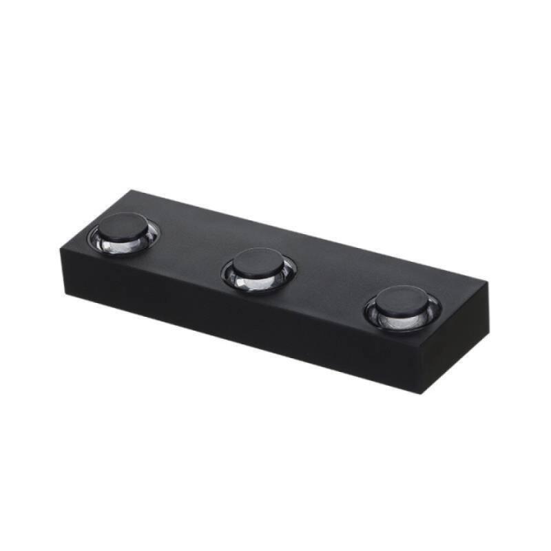 Arandela Nordecor Flou Tri 6 watts 2700K 40° IP65 Preto 156x48x30mm 2983 PREN