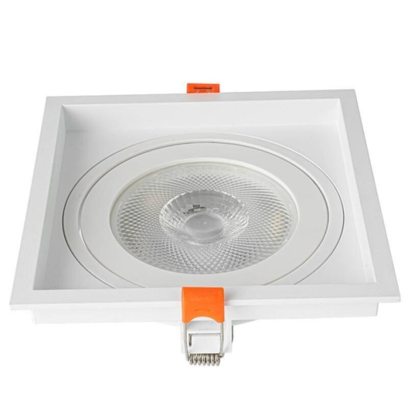 Spot Embutir Nordecor Loyo 1L PAR30 Branco 160x160x15mm 6832 PREN