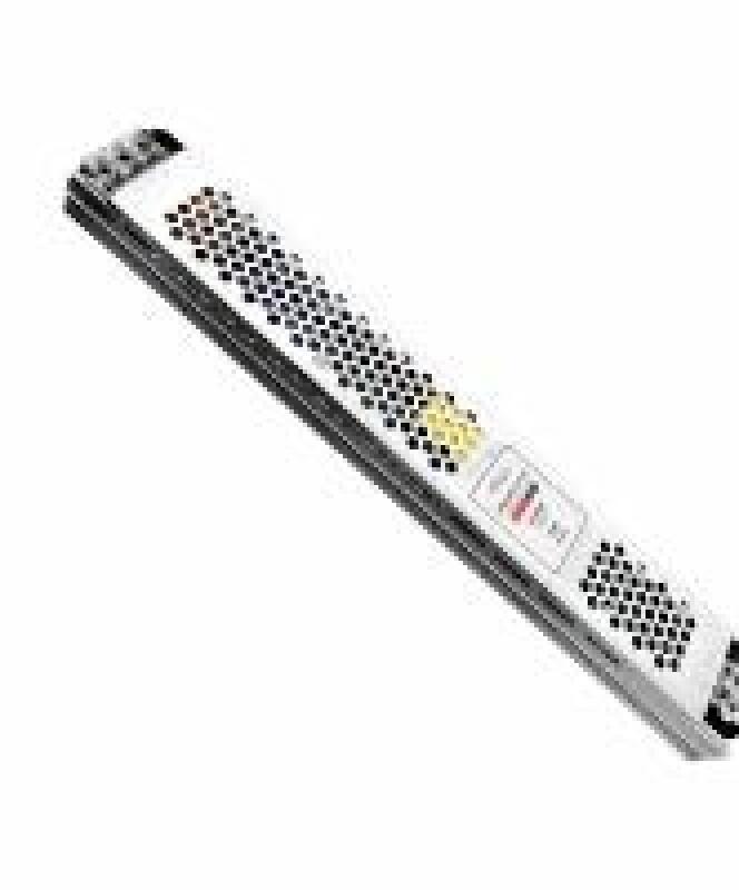 Fonte 12V Slim Opus 200 Watts 16,7A IP20 Bivolt 273x35x22mm OPS 88422 PREN