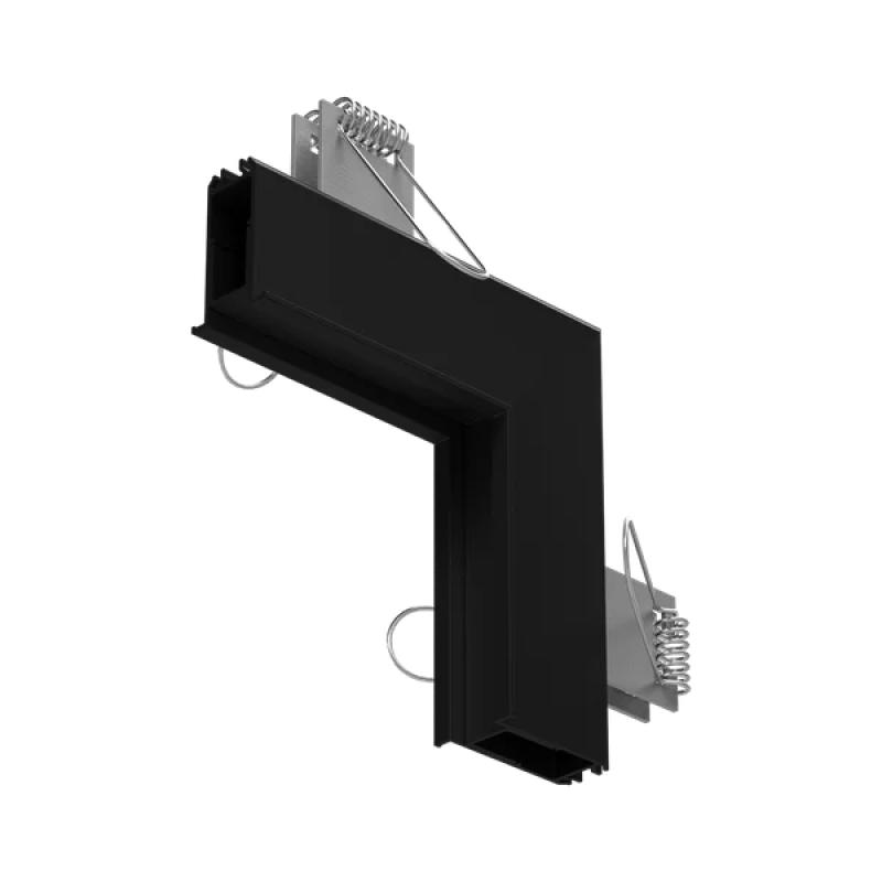 Sistema Linear Newline FIT10 Uno Microborda Curva 90° Teto/Parede 160x160x58mm Alumínio SM10001