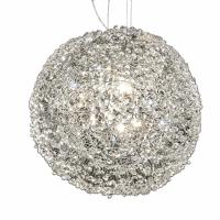 Pendente Artesanal Lampluz Ninho Metal e Cristal 16L G9 Ø1000mm PDC 100.100