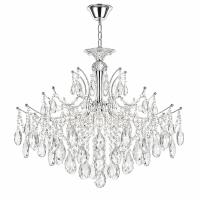 Pendente Sindora Metal Cromado e Cristal Transparente 6L E14 Ø600x550mm DCD00439