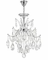 Pendente Sindora Metal Cromado e Cristal Transparente 4L E14 Ø400x450mm DCD00437