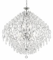 Pendente Sindora Metal Cromado e Cristal Transparente 21L E14 Ø800mm DCD00421