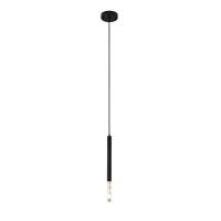 Pendente Nordecor Pean 3 watts 3000K Preto Ø25x435mm 2517 PREN
