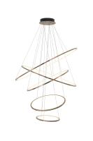 Pendente Sindora 123 watts 3000K Rosé e Silicone Ø400x600x800x1000x1200mm DCD01257