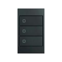Interruptor Stella Triplo S. Touch Policarbonato Preto STO25013PTO