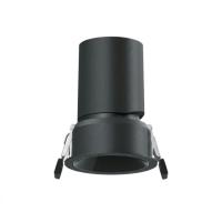 Spot de Embutir Stella Round Direcionável Recuado Preto e Cromo Negro IRC90 Ø59x79mm 15° 7W 2700K STL25389PTO-CR/27 PREN