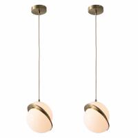 KIT 02 Unidades Pendente Casual Light Studioluce Plyn 1L E27 Ø200mm PD1420 PREN