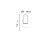 Lâmpada Opus Bipino G4 1,5 watts 2400K 12V Ø11x37mm OPS 33761
