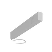 Canopla para Fonte Slim Newline Sistema FIT 10 Sobrepor com Cabo 343x27x43mm Alumínio SA10004