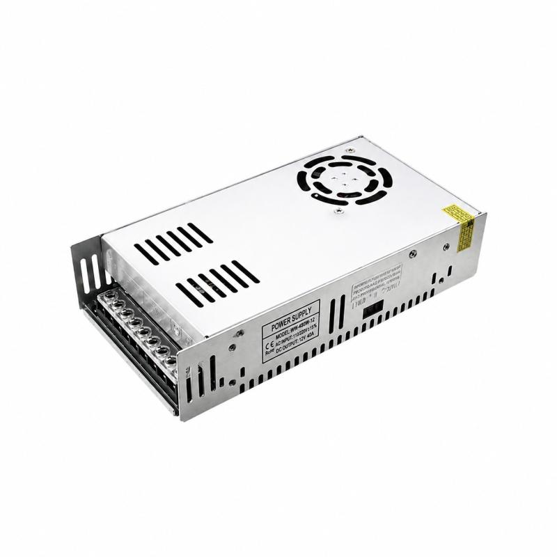 Fonte 12V Nordecor Chaveada 50A 600 watts com Cooler 215x113x50mm 7235
