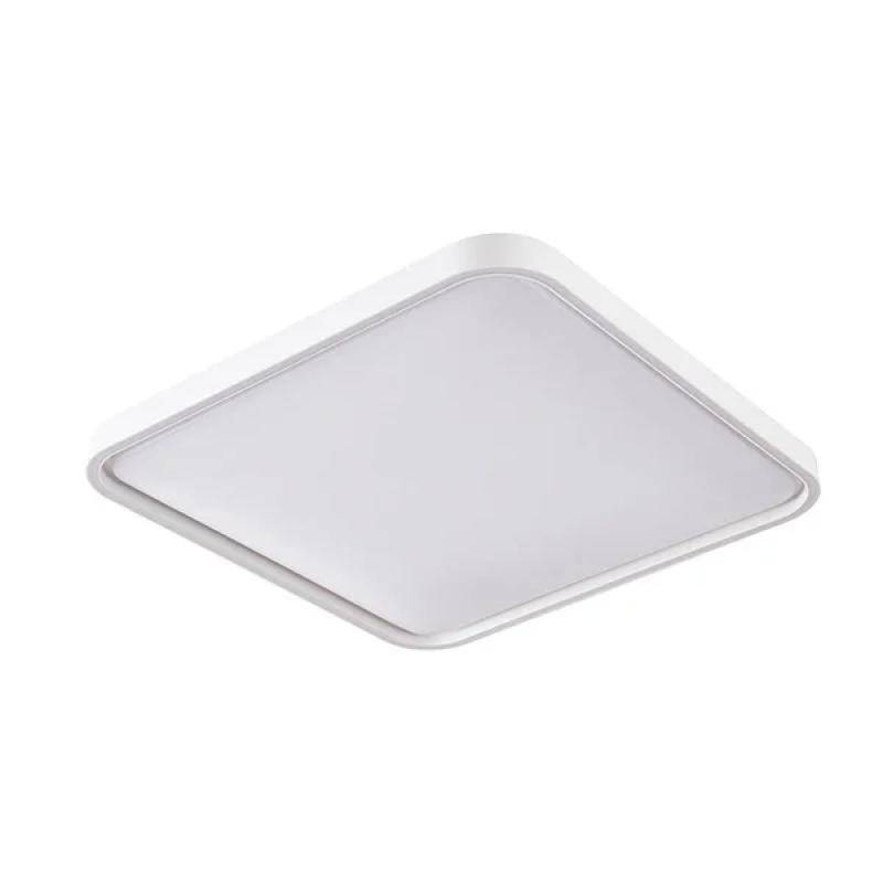 Plafon de Sobrepor Nordecor Liny Quadrado Branco LED Dimerizável 30 watts 3000K/4000K/6500K Bivolt 490x490mm 90046