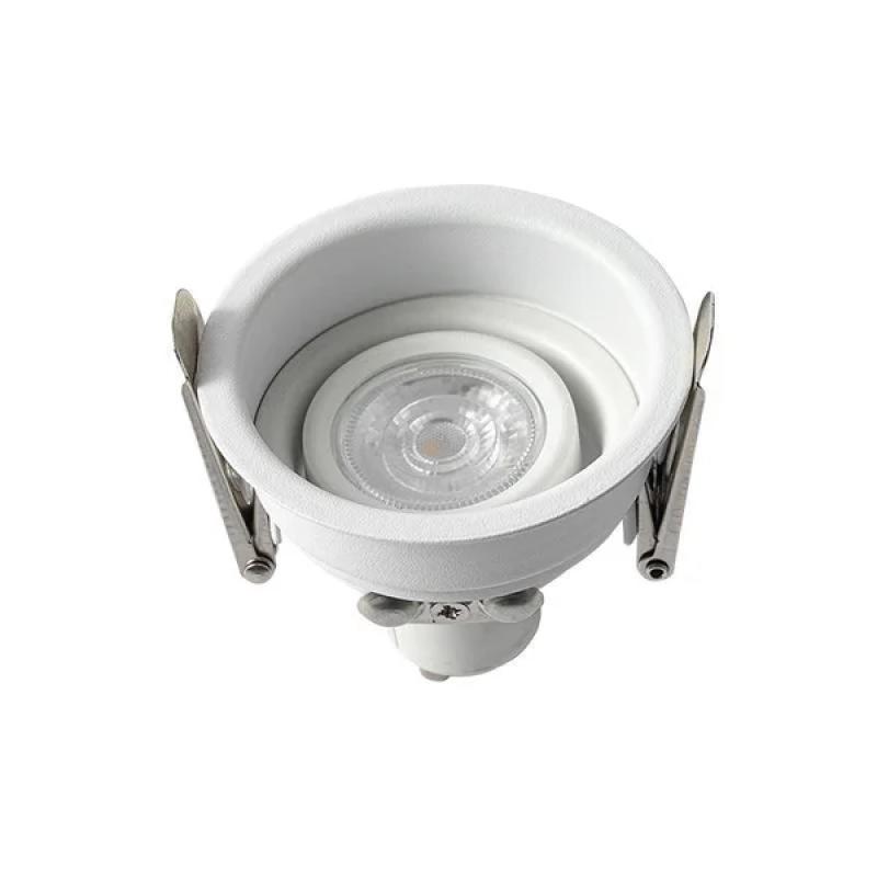 Spot de Embutir Nordecor Loyo Pro Quadrado Mini Dicróica Alumínio Branco Ø66mm 80021