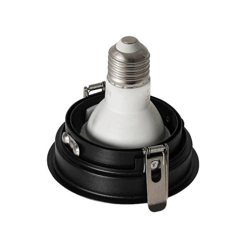 Spot de Embutir Nordecor Loyo Pro Redondo PAR20 Alumínio Preto Ø105mm 80026
