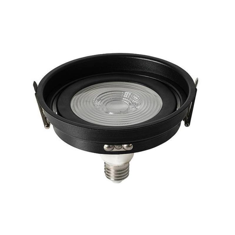 Spot de Embutir Nordecor Loyo Redondo PAR30 Alumínio Preto Ø136mm 80028