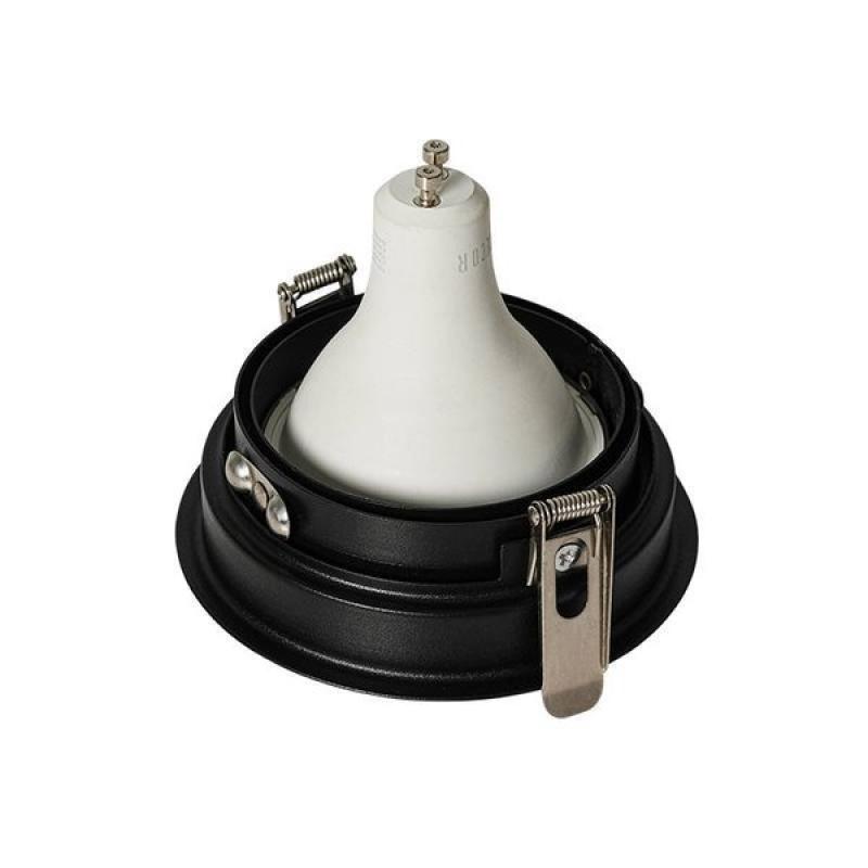 Spot de Embutir Nordecor Loyo Pro Redondo AR70 Alumínio Preto Ø105mm 80030