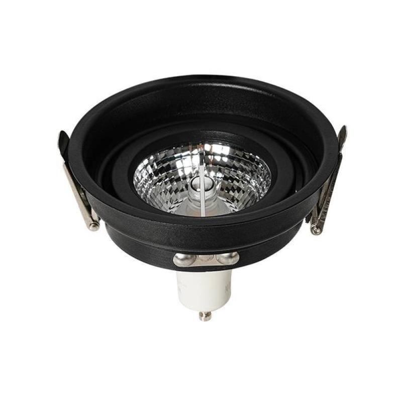 Spot de Embutir Nordecor Loyo Pro Redondo AR70 Alumínio Preto Ø105mm 80030