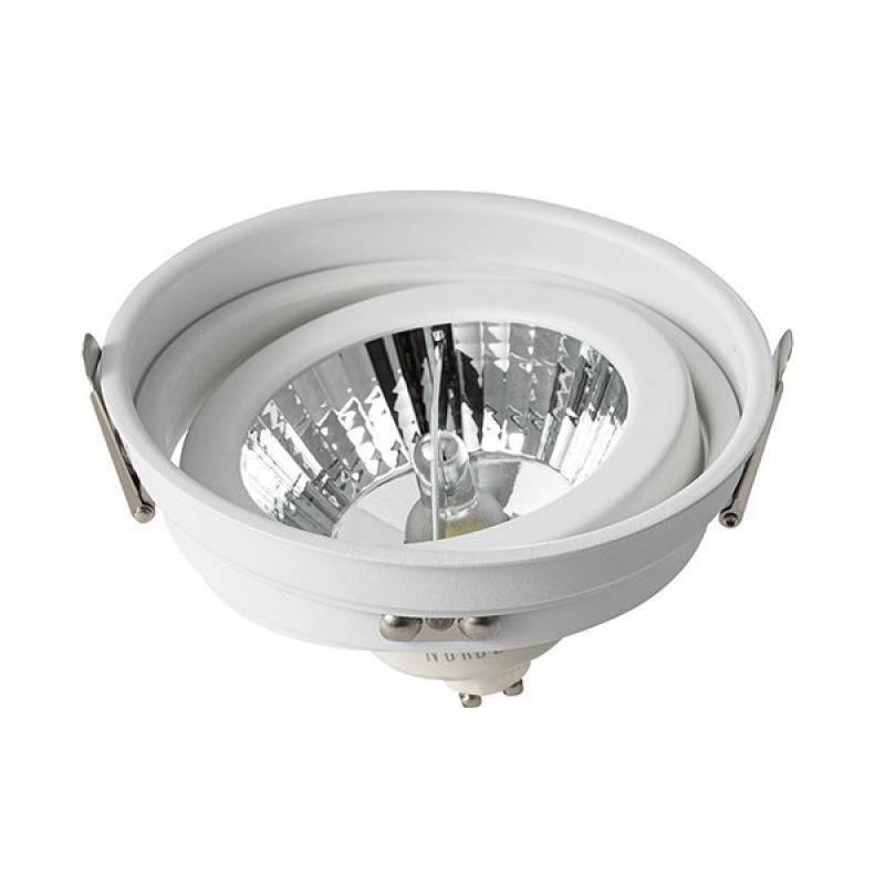 Spot de Embutir Nordecor Loyo Pro Redondo AR111 Alumínio Branco Ø144mm 80031