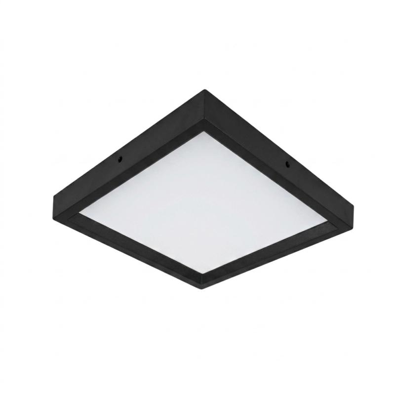 Painel Recuado Sobrepor Opus LED Preto 210x210mm 18 watts 4000K OPS 87357