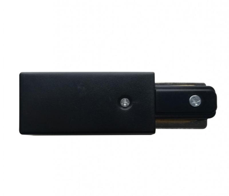 Ponteira e Alimentador Opus Preto para Trilho Sobrepor 116x30x20mm OPS 35499 PREN