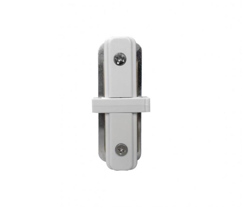 Conector Reto Opus Branco para Trilho Sobrepor 33x78x15mm OPS 35406 PREN