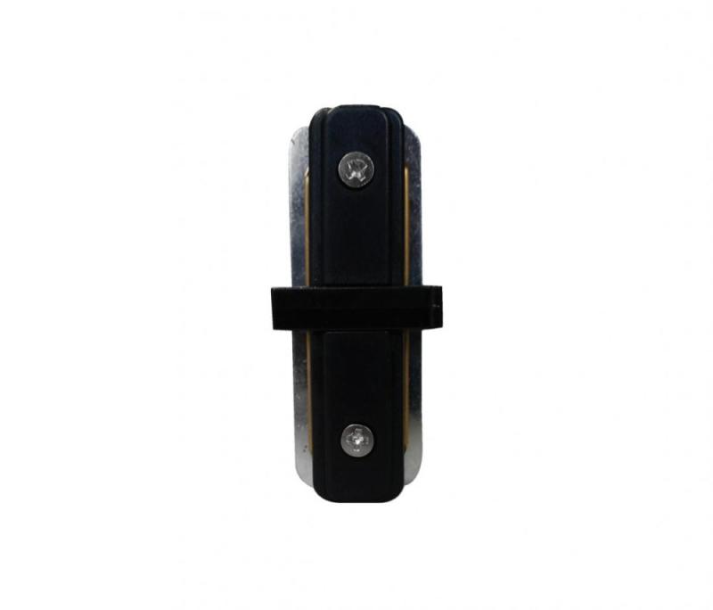 Conector Reto Opus Preto para Trilho Sobrepor 33x78x15mm OPS 35413 PREN