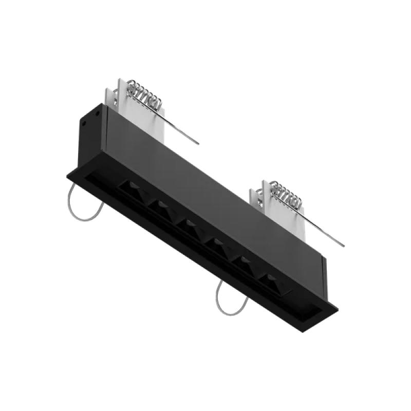 Spot Embutir Newline Microborda Grid Fixo 6 Focos 36° Sem Fonte 10 Watts 136x21x58mm EM10006LED