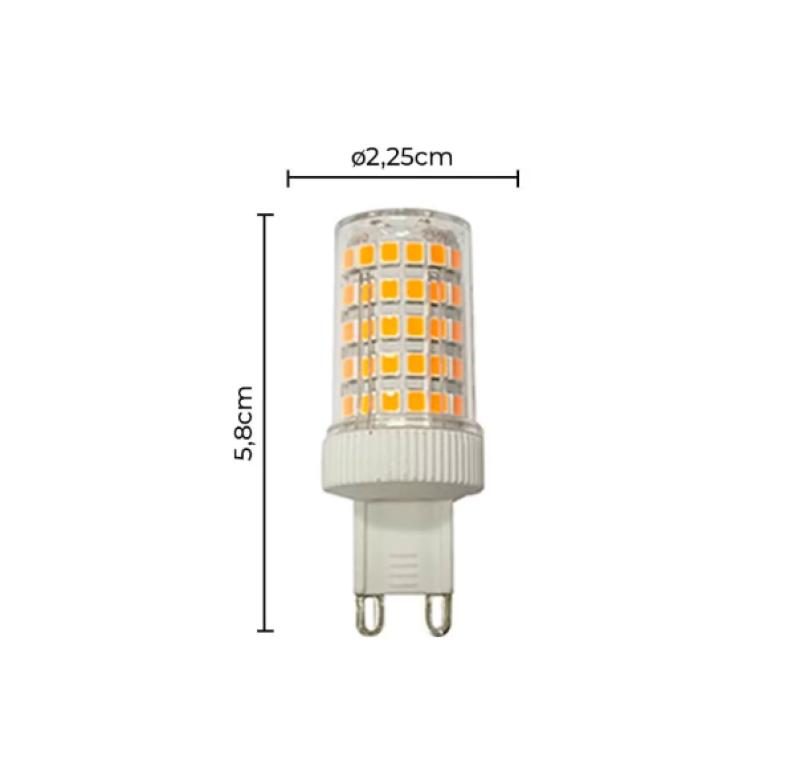 Lâmpada Nordecor Halopin Led G9 7 watts 2400K 22,5x58mm 1097