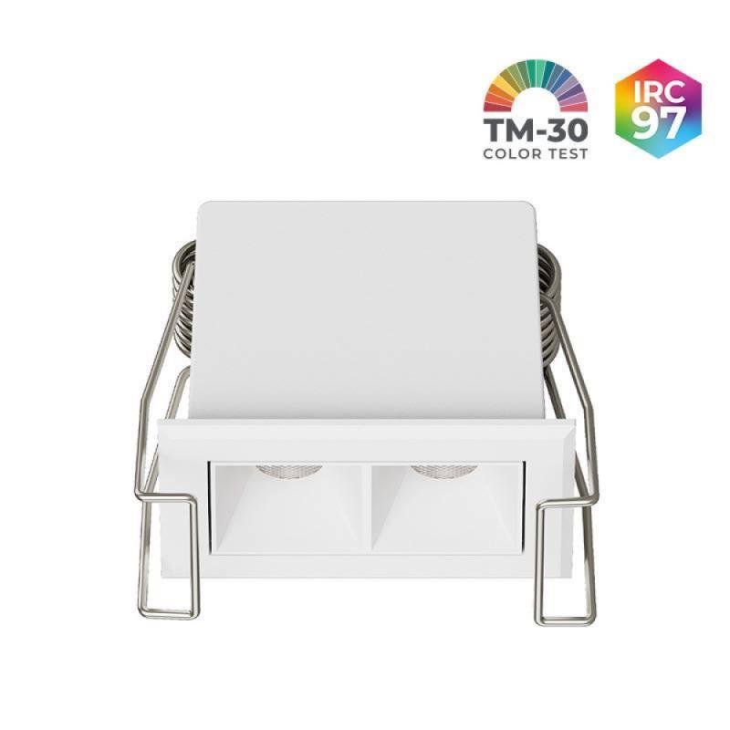 Spot de Embutir Nordecor Powerlux Branco LED 3 watts 36º 3000K IRC97 52x32x40mm 80110