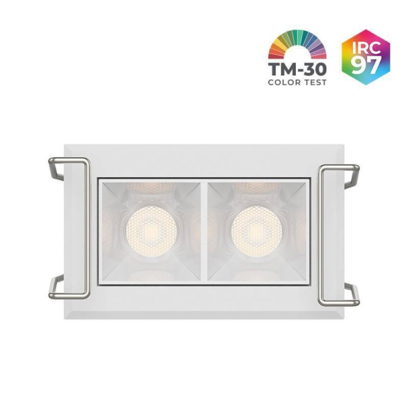 Spot de Embutir Nordecor Powerlux Branco LED 3 watts 36º 3000K IRC97 52x32x40mm 80110