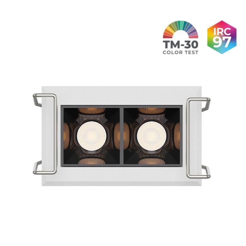 Spot de Embutir Nordecor Powerlux Branco LED 3 watts 36º 3000K IRC97 52x32x40mm 80111