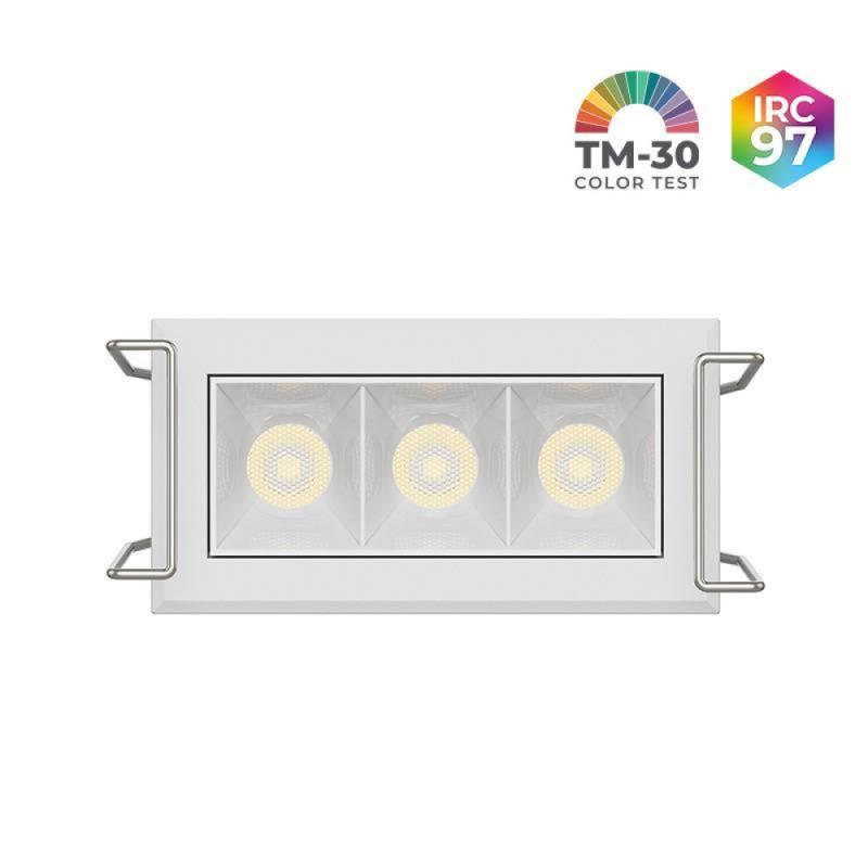 Spot de Embutir Nordecor Powerlux Branco LED 5 watts 36º 3000K IRC97 62x32x40mm 80113