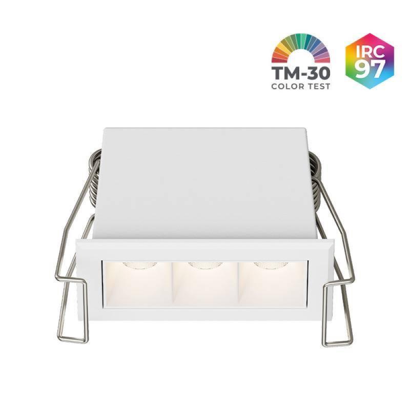 Spot de Embutir Nordecor Powerlux Branco LED 5 watts 36º 3000K IRC97 62x32x40mm 80113